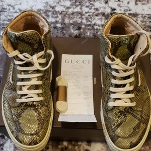 Python Gucci sneakers